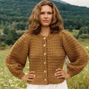 Christy Dawn Nola cardigan in Toast